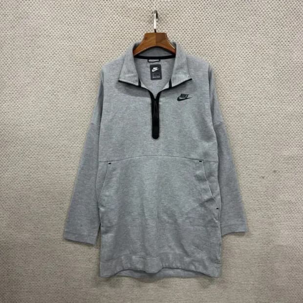 나이키 테크팩 프린팅로고 긴팔 반집업 원피스 L A01963