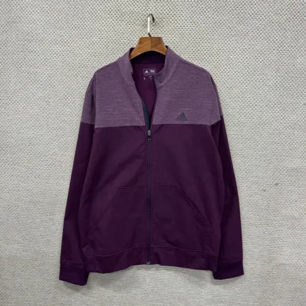 아디다스 골프 프린팅로고 약기모 져지 집업 L A01972