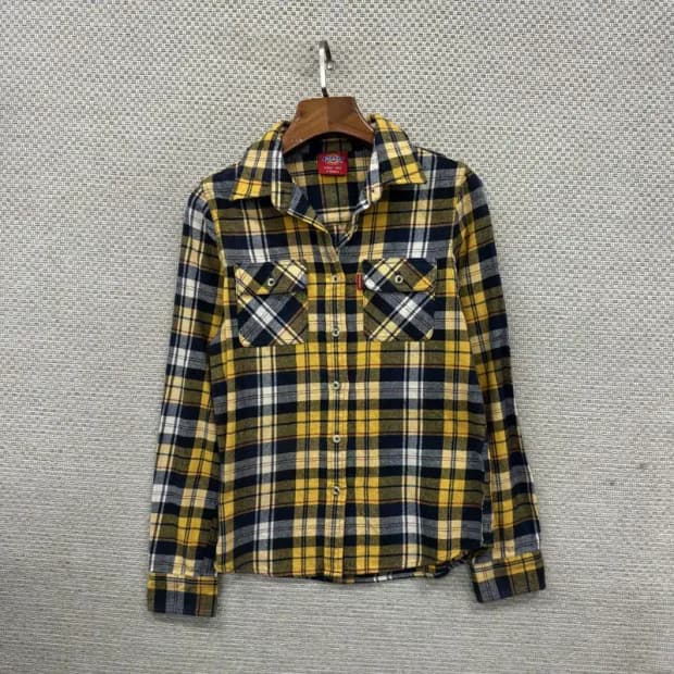 디키즈 캐주얼 투포켓 플란넬 셔츠 XS A01982