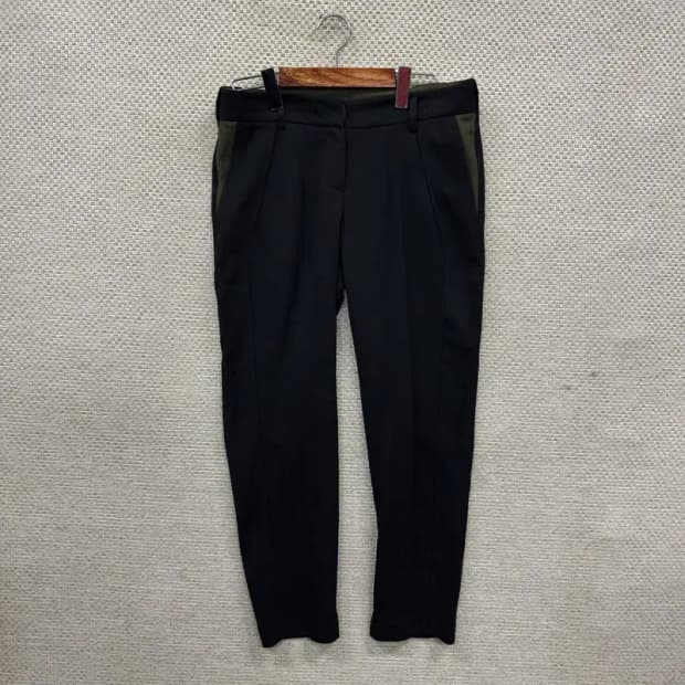 시스템 한섬 캐주얼 블랙 울 바지 67 A01998