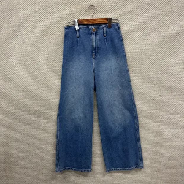 자라 ZARA 캐주얼 워싱 와이드핏 데님 청바지 26인치 A02001