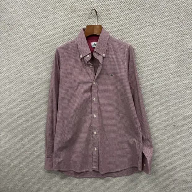 라코스테 캐주얼 자수로고 긴팔 셔츠 100 A02079