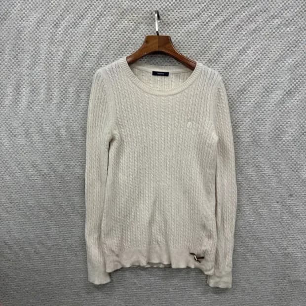 헤지스 캐주얼 자수로고 울 캐시미어 니트 스웨터 90 A02057