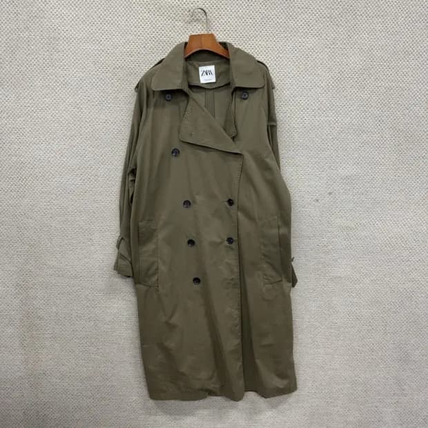 자라 ZARA 캐주얼 롱 트렌치 코트 M A02287