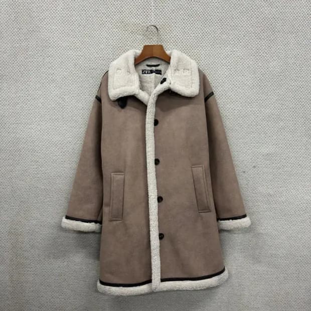 자라 ZARA 캐주얼 무스탕 코트 M A02288