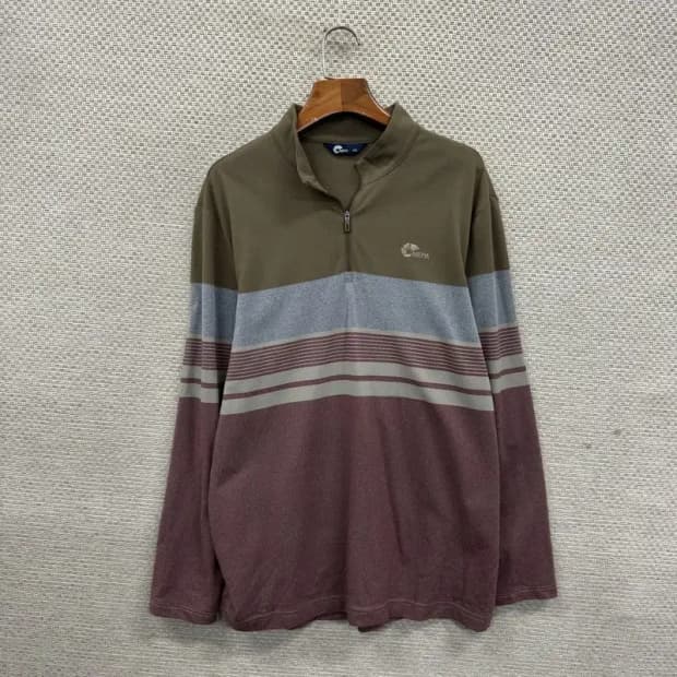 네파 아웃도어 자수로고 반집업 긴팔티 105 A02376