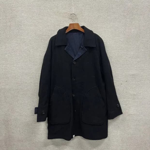 디스이즈네버댓 빈티지 리버시블 울 코트 자켓 M A02368