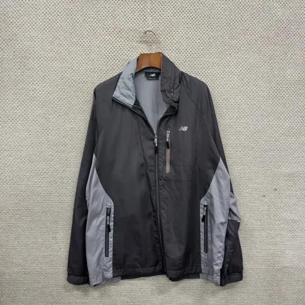 뉴발란스 프린팅로고 윈드브레이커 바람막이 자켓 M A02369