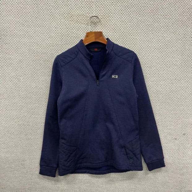 K2 아웃도어 패치로고 약기모 반집업 긴팔티 90 A02466
