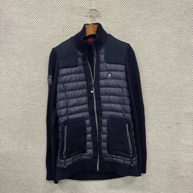 K2 아웃도어 패치로고 경량패딩 니트 집업 가디건 95 A02471