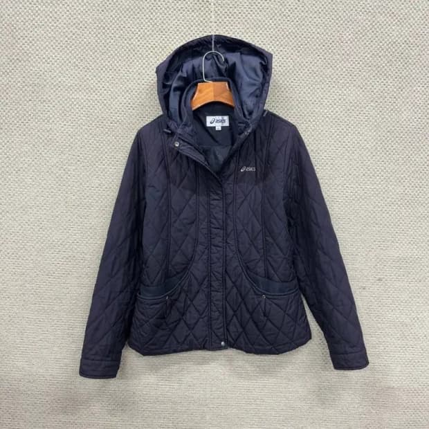 아식스 캐주얼 자수로고 퀄팅 경량 패딩 자켓 95 A02464