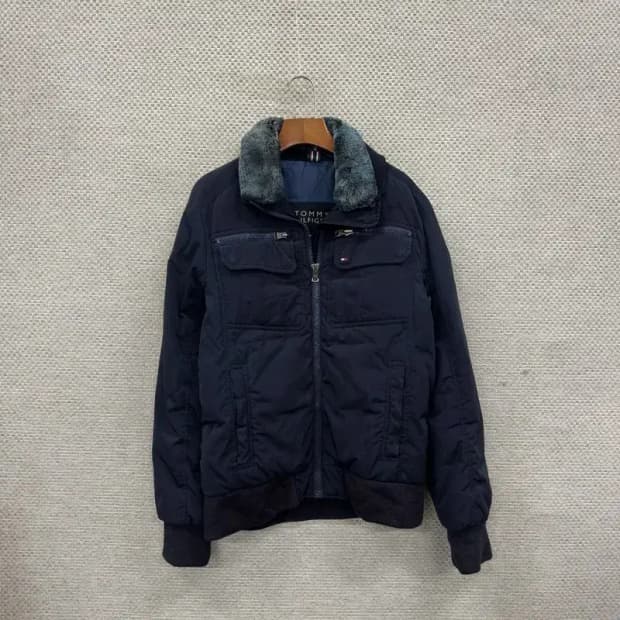 타미힐피거 캐주얼 퍼카라 누빔 항공점퍼 105 A02524