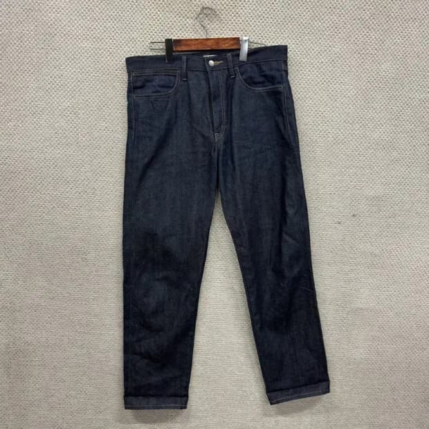 유니클로 U 르메르 셀비지 생지 데님 청바지 32인치 A02556