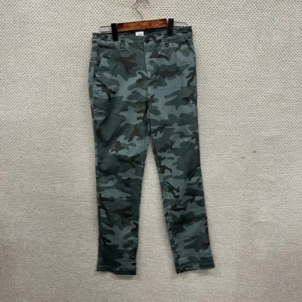 갭 GAP 밀리터리 카모 코튼팬츠 면바지 27인치 A02559