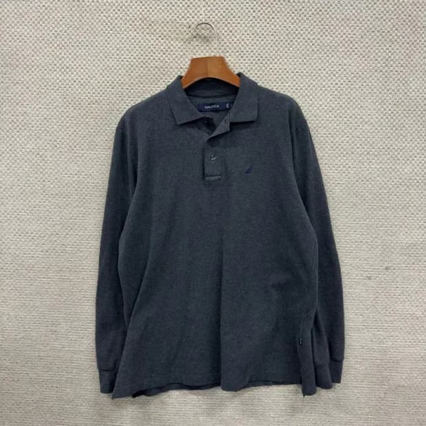 노티카 캐주얼 자수로고 긴팔카라티 L A02609