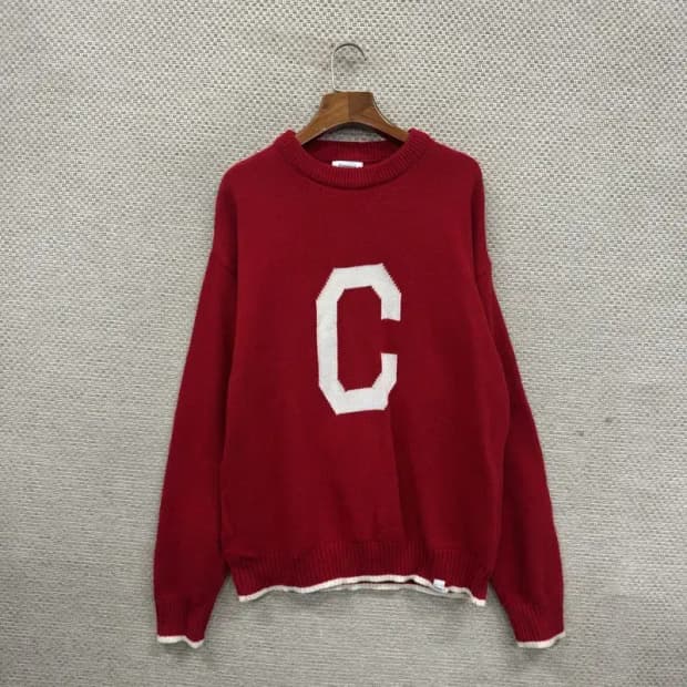 커버낫 캐주얼 빅로고 니트 스웨터 L A02614