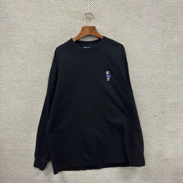 예일 캐주얼 자수로고 롱슬리브 긴팔티 L A02621