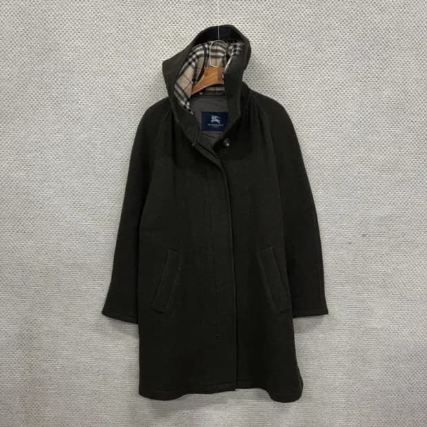 버버리 정품 캐주얼 울 후드 코트 자켓 100 A02624