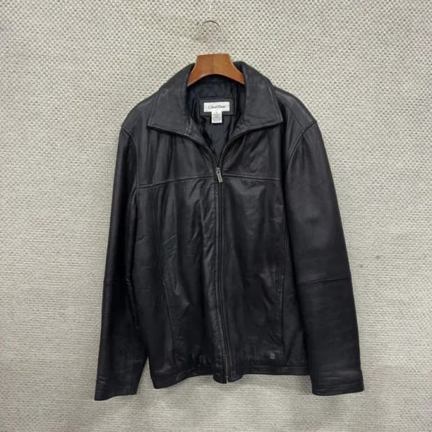 캘빈클라인 올드스쿨 누빔 레더 가죽 자켓 M A02685