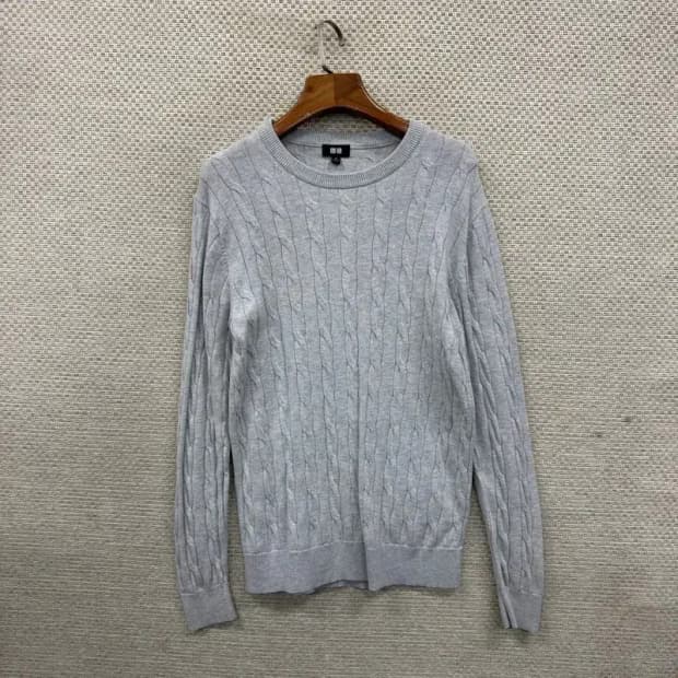 유니클로 캐주얼 꽈배기 캐시미어 니트 스웨터 M A02784