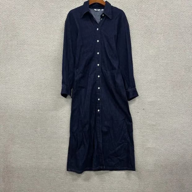 유니클로 캐주얼 데님 롱 원피스 S A02787