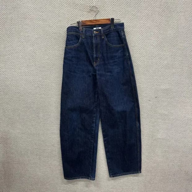 유니클로 U 르메르 벌룬핏 데님 청바지 27인치 A02879
