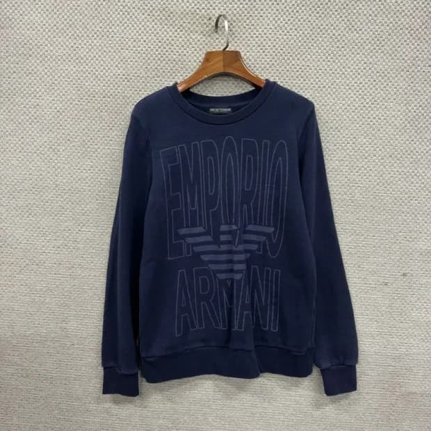 엠포리오 아르마니 캐주얼 빅로고 스웻셔츠 맨투맨 S A02938