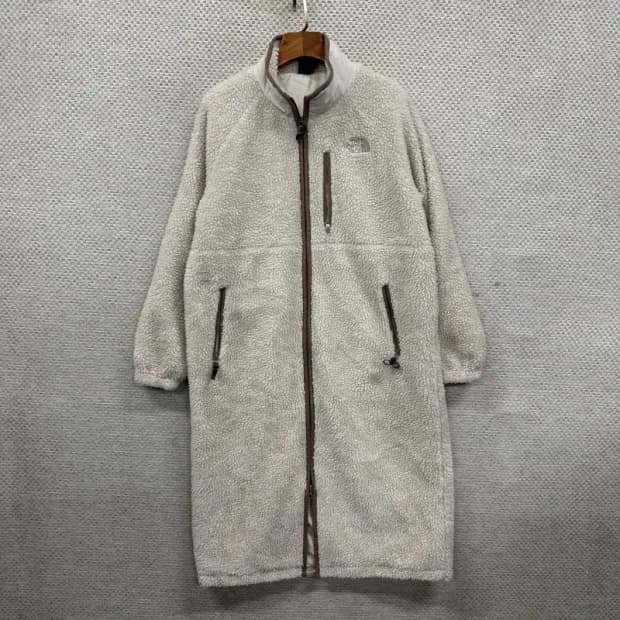 노스페이스 아웃도어 자수로고 양털 롱 후리스 집업 S A02944