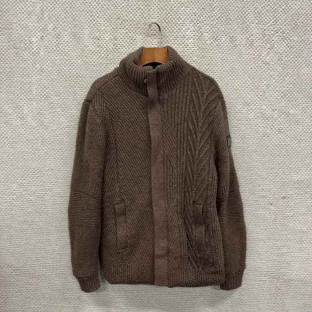 장미쉘바스키아 은장로고 울 니트 점퍼 95 A03008