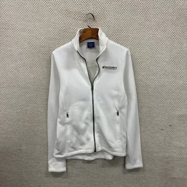 디스커버리 캐주얼 자수로고 플리스 후리스 집업 90 A03015