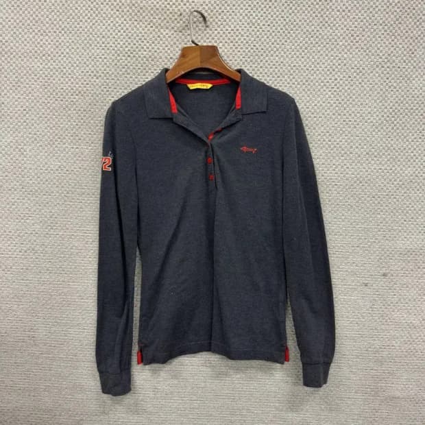 루이까스텔 골프 캐주얼 자수로고 긴팔카라티 95 A03018