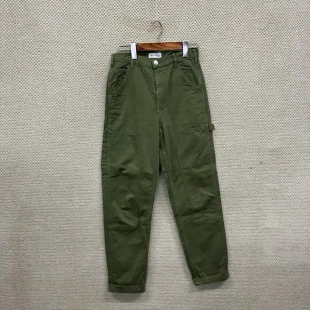 자라 ZARA 캐주얼 카펜터 그린 데님 바지 26인치 A03117