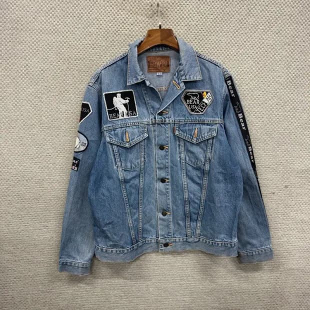 에드윈 재팬 트러커 오렌지탭 청자켓 데님자켓 100 A03096