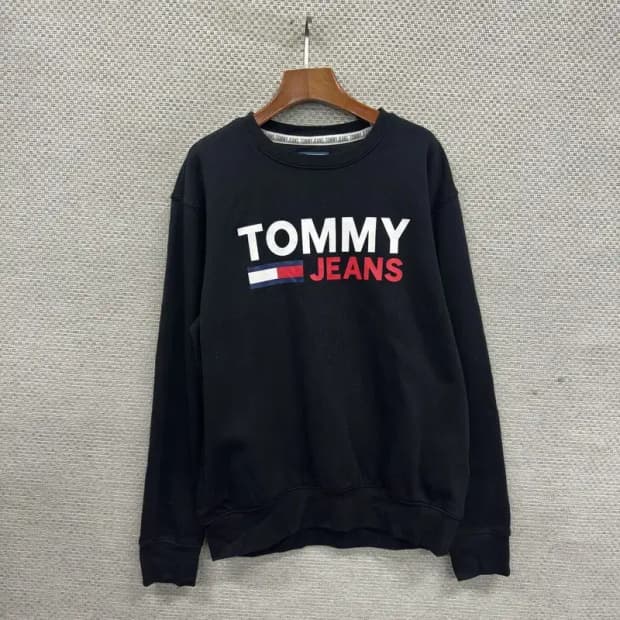 타미힐피거 캐주얼 빅프린팅로고 약기모 스웻셔츠 맨투맨 L A03170