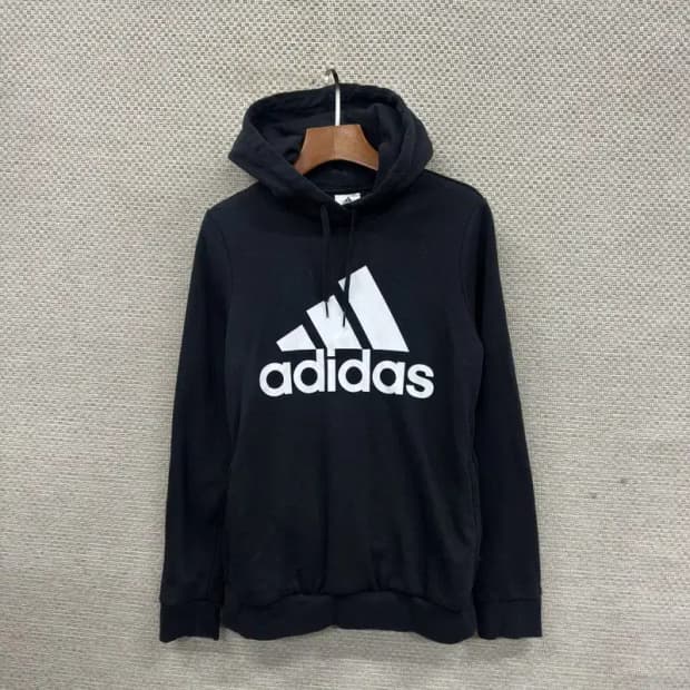 아디다스 캐주얼 빅프린팅로고 약기모 후드티 S A03175
