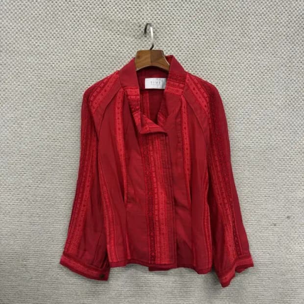 타임 한섬 에스닉 레이스 숏 자켓 82 A03186