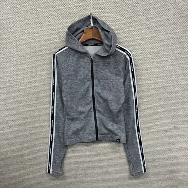 젝시믹스 캐주얼 사이드로고 크롭 후드집업 M A03180