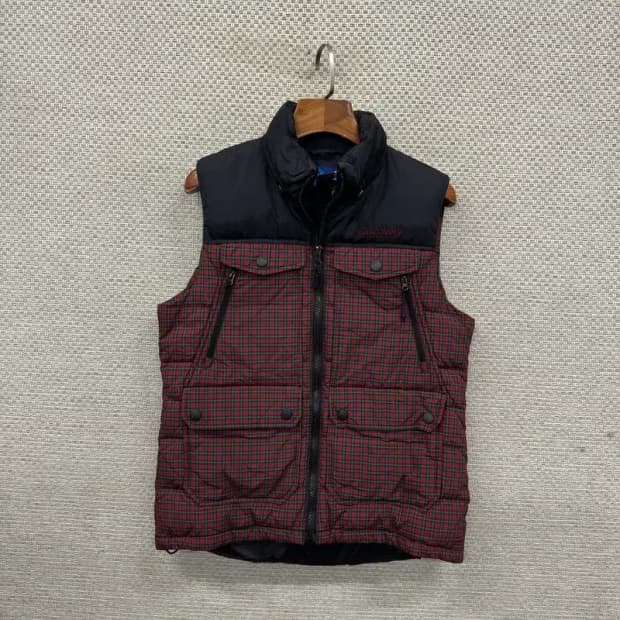 디스커버리 아웃도어 자수로고 오리털 덕다운 패딩 조끼 90 A03245