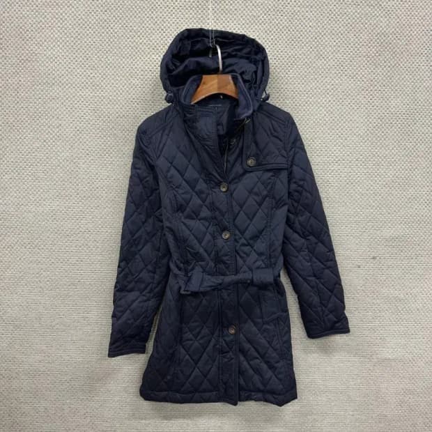 타미힐피거 캐주얼 퀄팅 경량 롱 패딩 자켓 S A03251