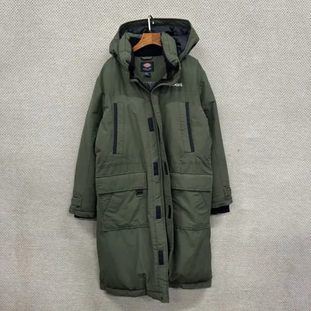 디키즈 캐주얼 자수로고 롱 패딩 점퍼 L A03336