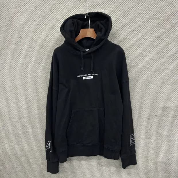 앤더슨벨 캐주얼 약기모 프린팅 오버핏 후드티 S A03502