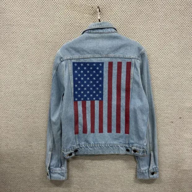 아메리칸어패럴 성조기 청자켓 데님자켓 S A03495