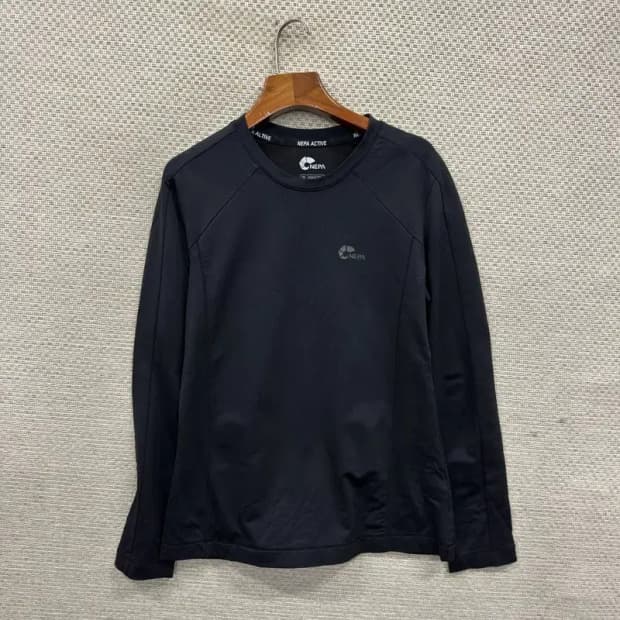 네파 아웃도어 프린팅로고 약기모 긴팔티 95 A03583