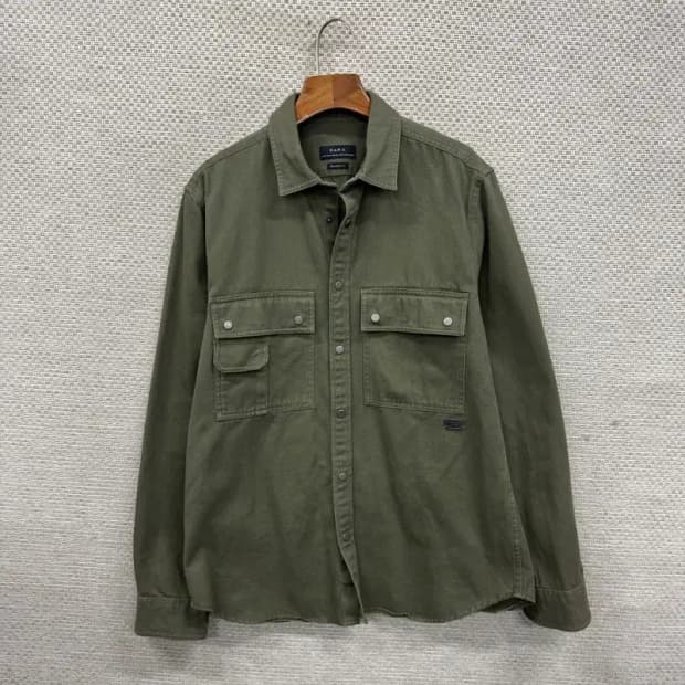 자라 ZARA 캐주얼 릴렉스핏 셔츠 자켓 M A03745