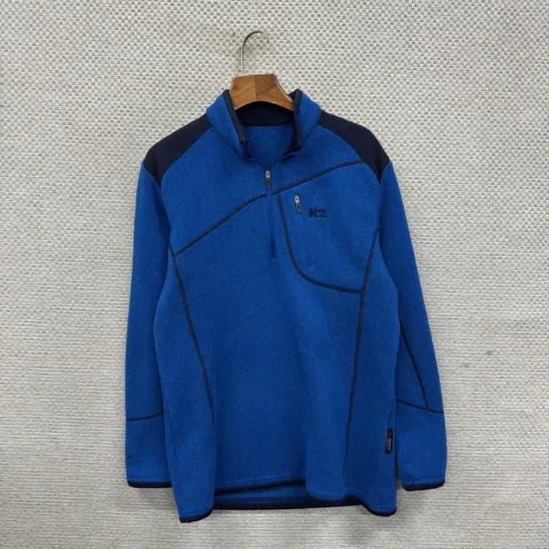 K2 아웃도어 자수로고 약기모 반집업 긴팔티 95 A03746