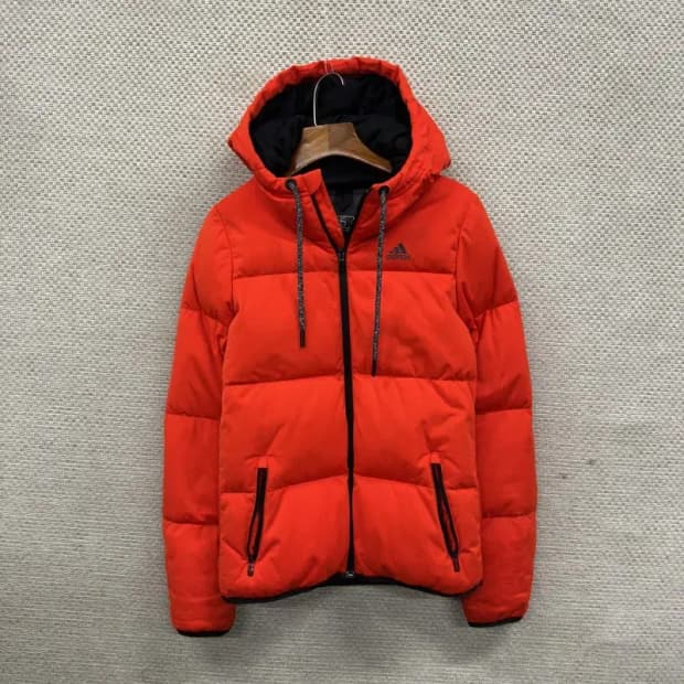 아디다스 캐주얼 프린팅로고 오리털 덕다운 패딩 85 A03753