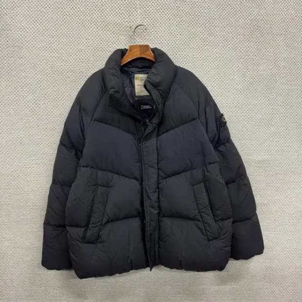 내셔널지오그래픽 와펜 오리털 덕다운 패딩 점퍼 XL A03752