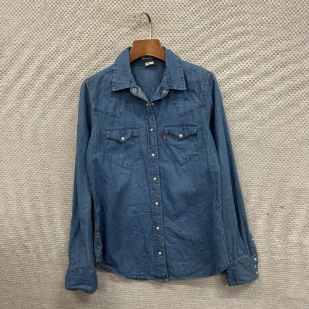 리바이스 캐주얼 투포켓 데님 청셔츠 M A04446