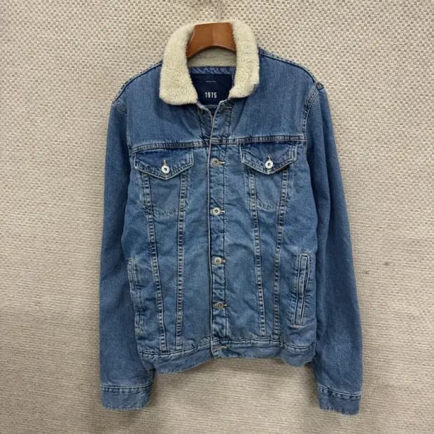 자라 ZARA 캐주얼 쉐르파 데님 청자켓 L A04474