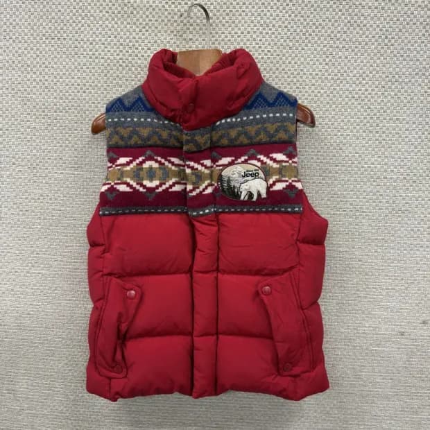 지프 JEEP 노르딕 오리털 덕다운 패딩 조끼 베스트 S A04467
